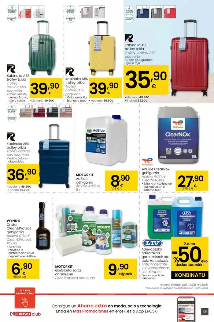 Catálogo de AUKERA OFERTA HIPERMERKATUAK EROSKI 2 de mayo al 13 de mayo 2025 - Página 55