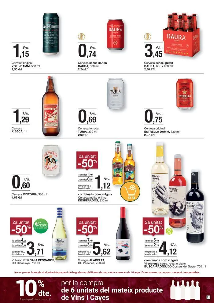 Catálogo de Fullet d'ofertes quinzenals  2 de septiembre al 9 de septiembre 2024 - Página 21