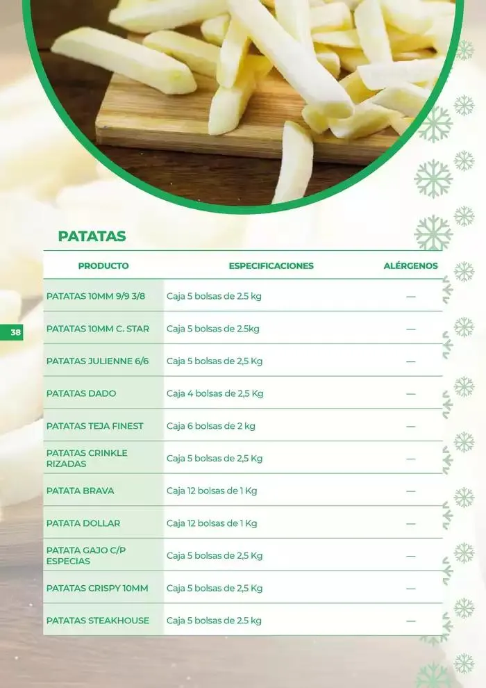 Catálogo de Catálogo de productos congelados 7 de octubre al 31 de diciembre 2024 - Página 38