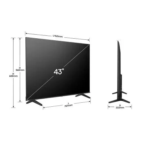 Televisor Hisense 43E63QT UHD 4K 43"