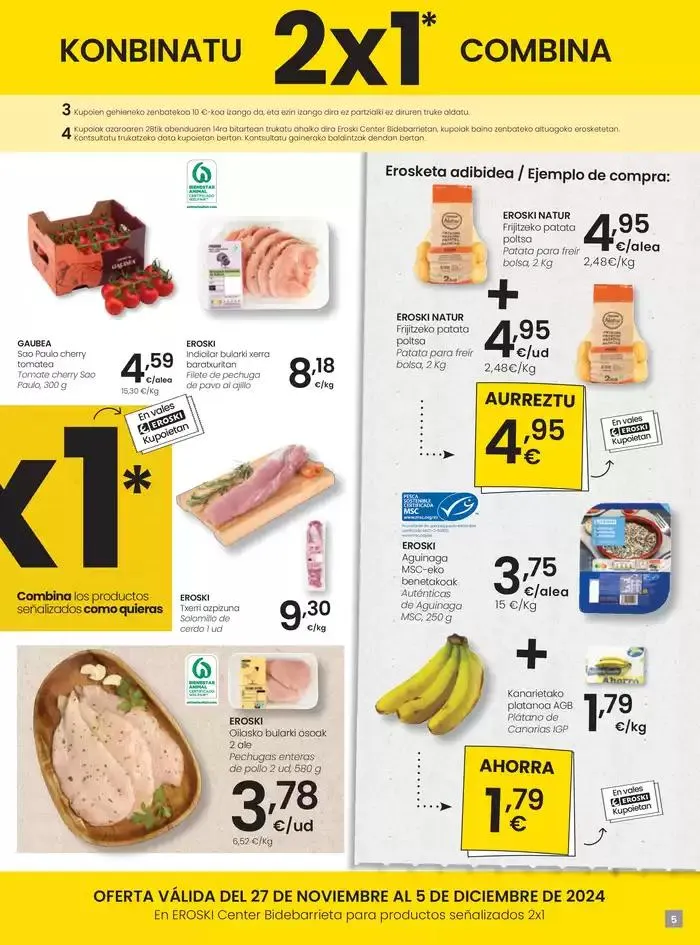 Catálogo de Nueva apertura EROSKI Center Bidebarrieta 27 de noviembre al 5 de diciembre 2024 - Página 5