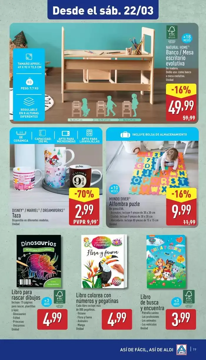 Catálogo de ¡Así de fácil, así de Aldi! 19 de marzo al 25 de marzo 2025 - Página 19