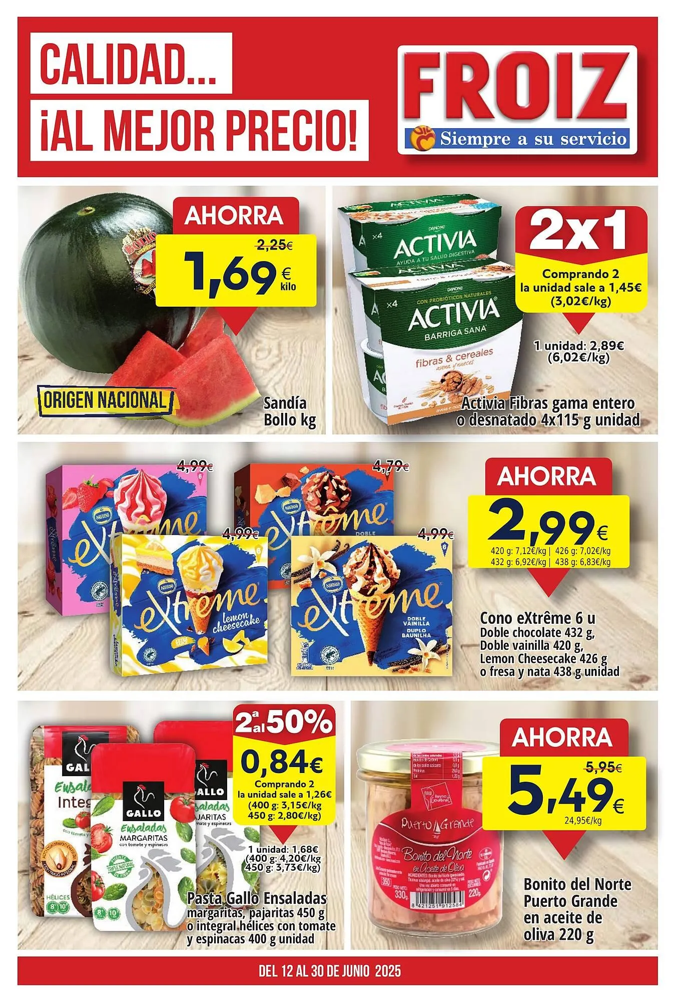 Catálogo de Folleto FROIZ 12 de junio al 30 de junio 2025 - Página 1