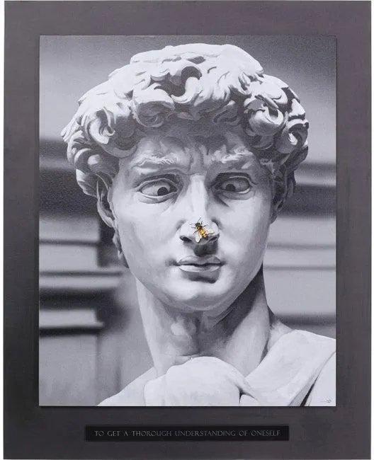 Cuadro enmarcado Statue 125x100cm