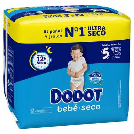 Pañal Dodot talla 5 72 uds