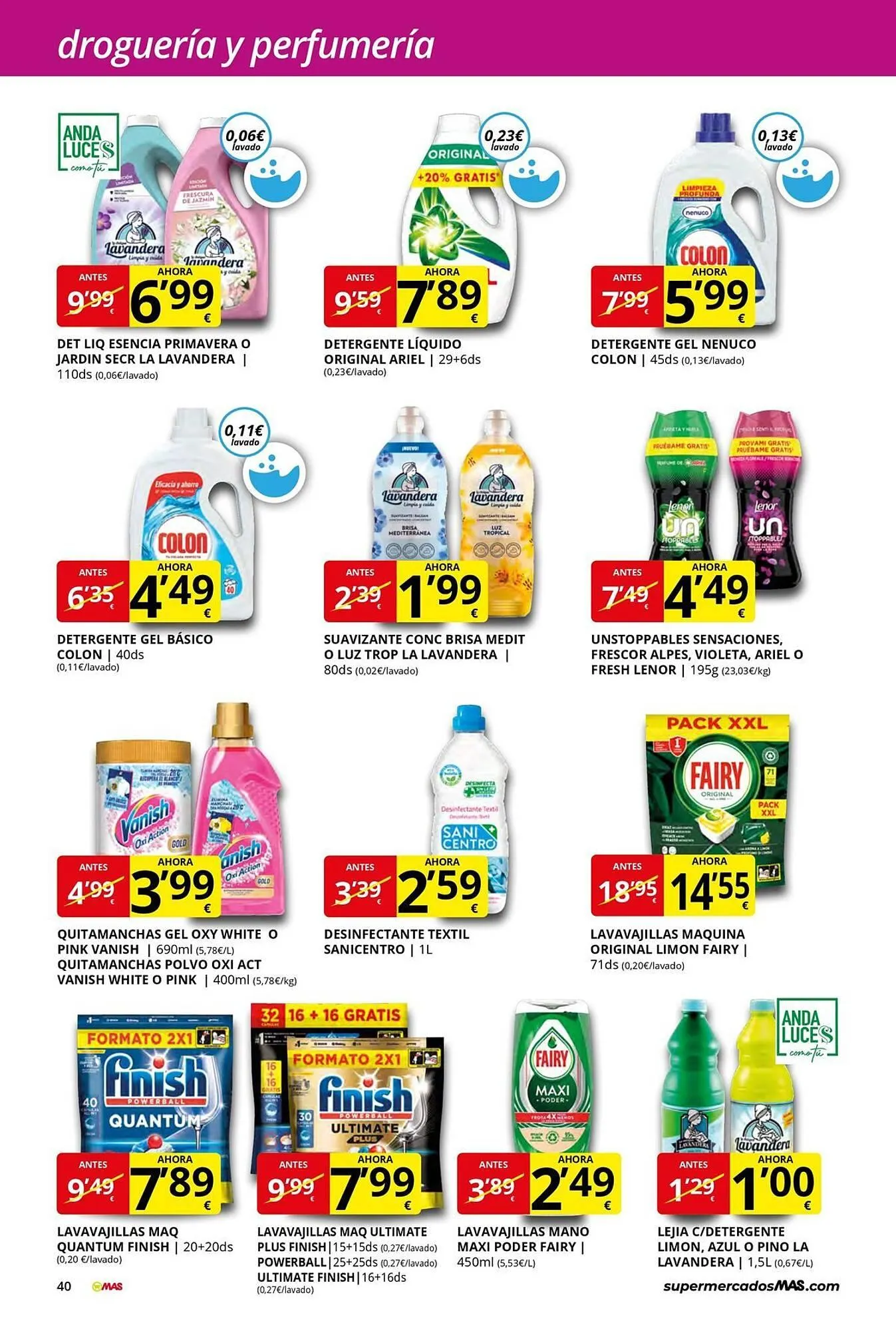 Catálogo de Folleto Supermercados MAS 8 de enero al 29 de enero 2026 - Página 40