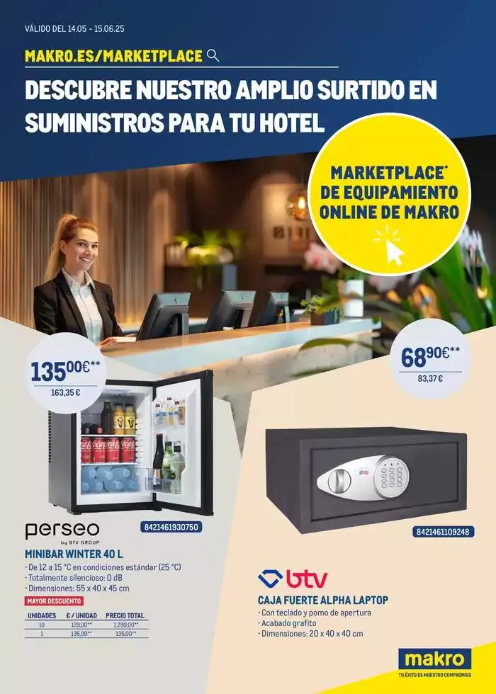 Catálogo de Descubre nuestro amplio surtido en suministros para tu hotel 16 de mayo al 15 de junio 2025 - Página 1