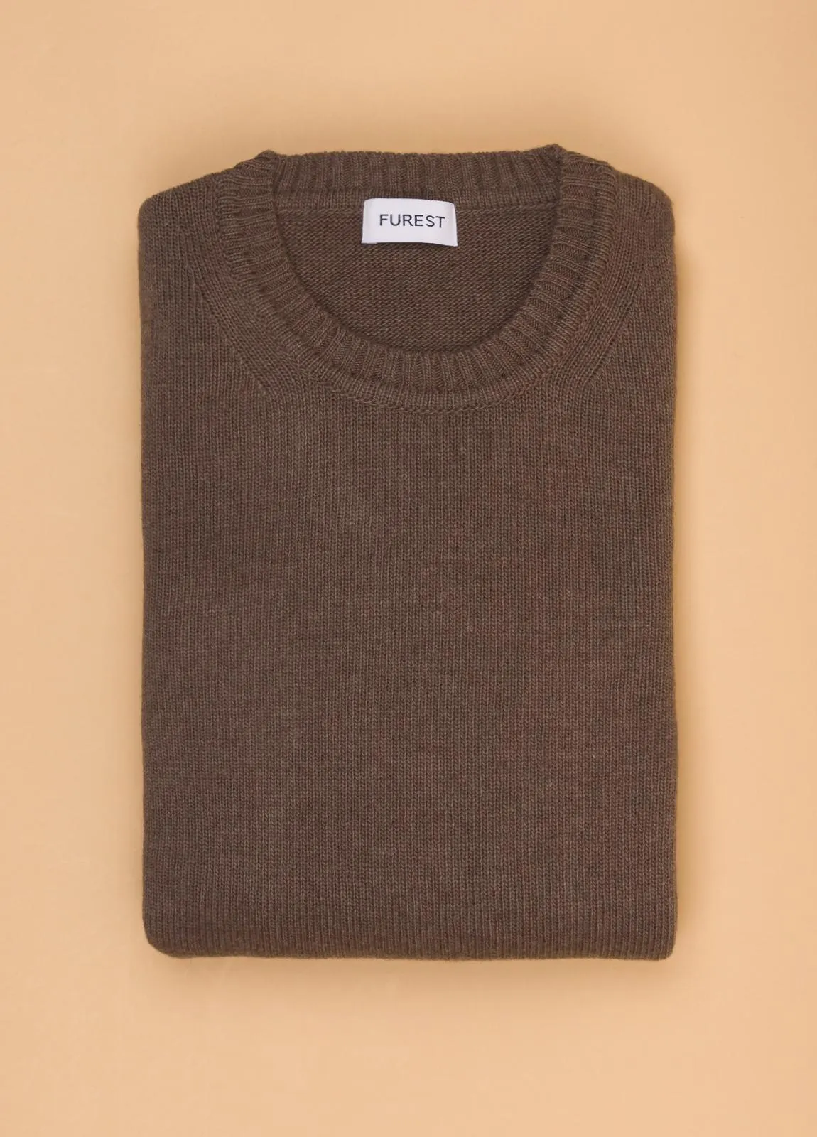 Jersey FUREST COLECCIÓN cuello redondo color marrón