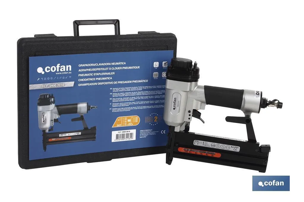 Clavadora y grapadora neumática