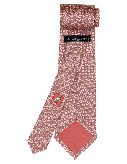 Corbata martillos Rosa/gris