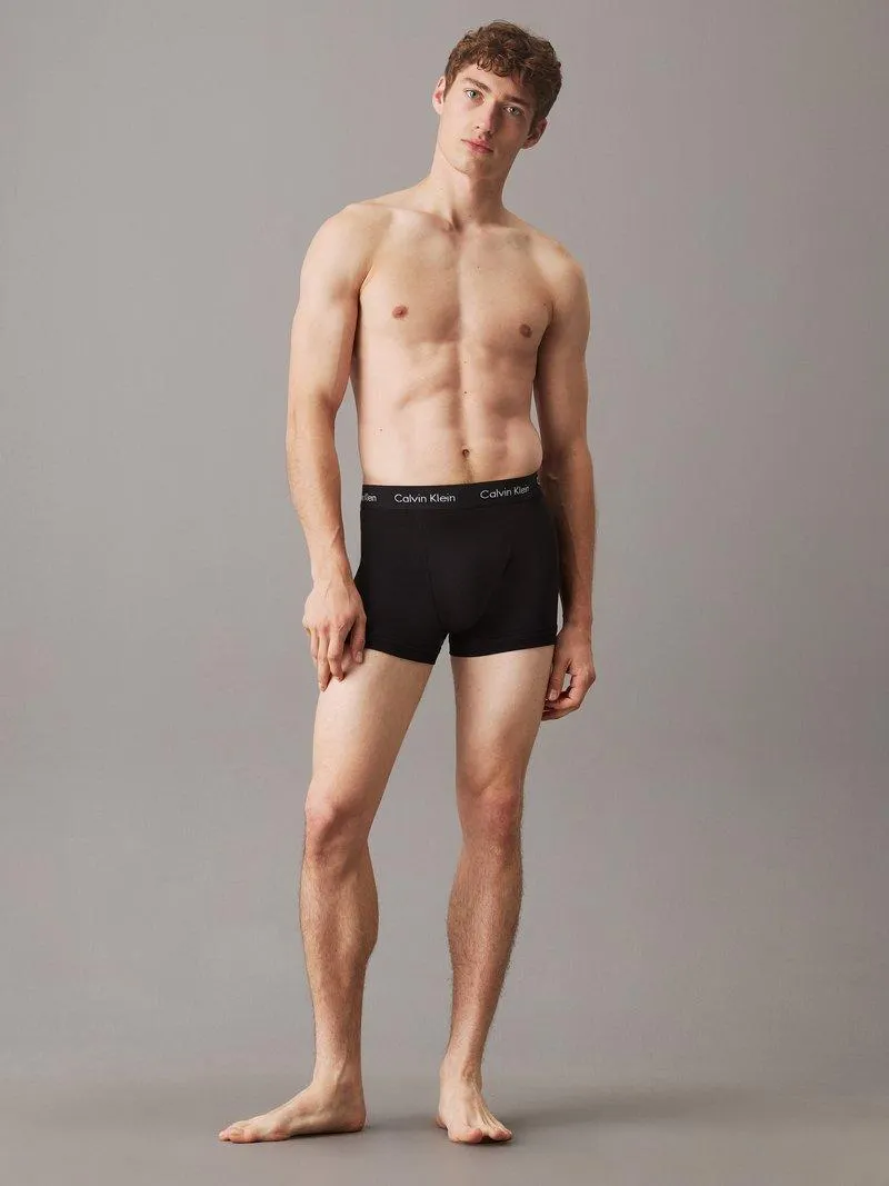 TRUNK 3 PACK COTTON STRETCH - Boxers - black