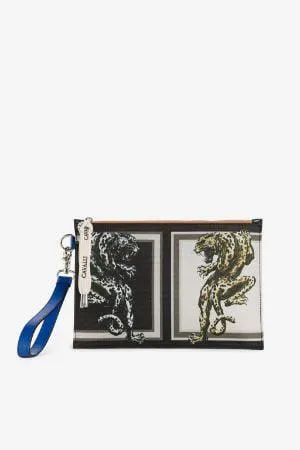 Bolso sobre con estampado Mirror Jaguar