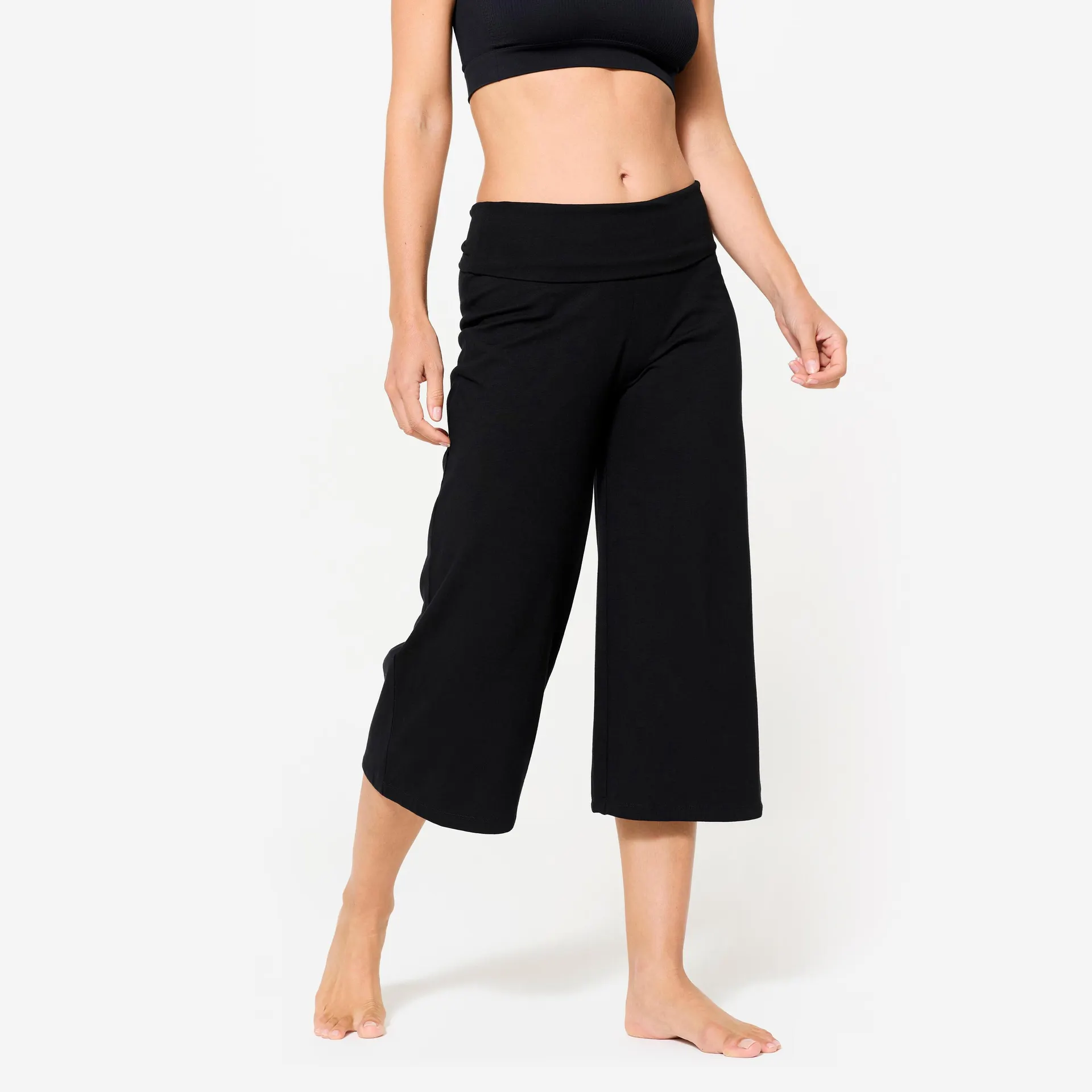 Mallas Pirata Yoga Mujer Negro Ultra Talle Alto