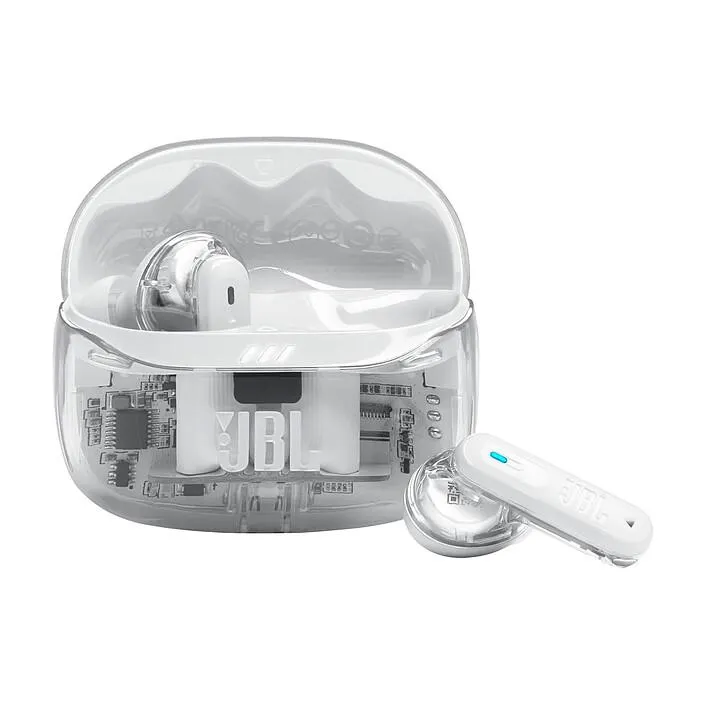 JBL Tune Beam 2 Ghost Edition Blanco