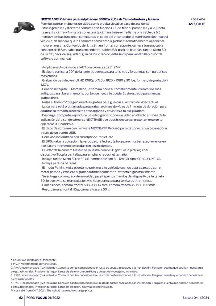 Catálogo de Ford de accesorios Focus 13 de noviembre al 13 de noviembre 2025 - Página 62