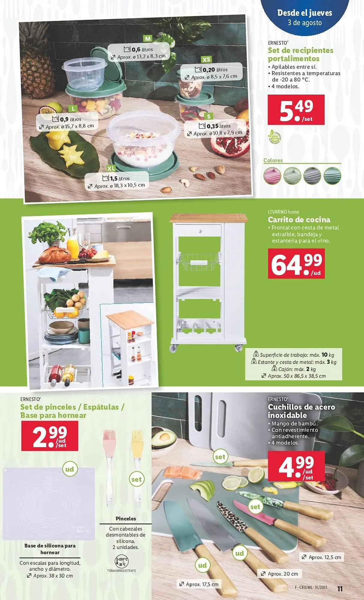 Catálogo de Folleto Lidl 3 de agosto al 9 de agosto 2023 - Página 31