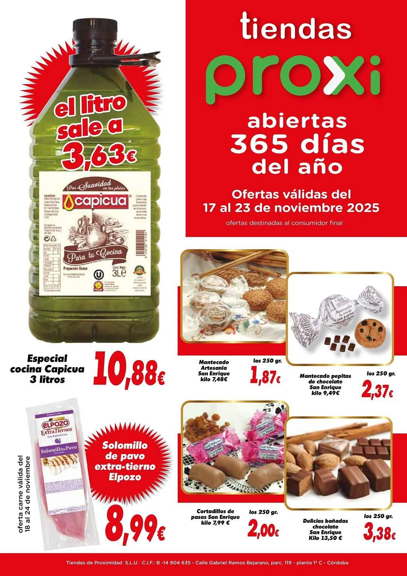 Catálogo de Folleto Proxi 17 de noviembre al 23 de noviembre 2025 - Página 1