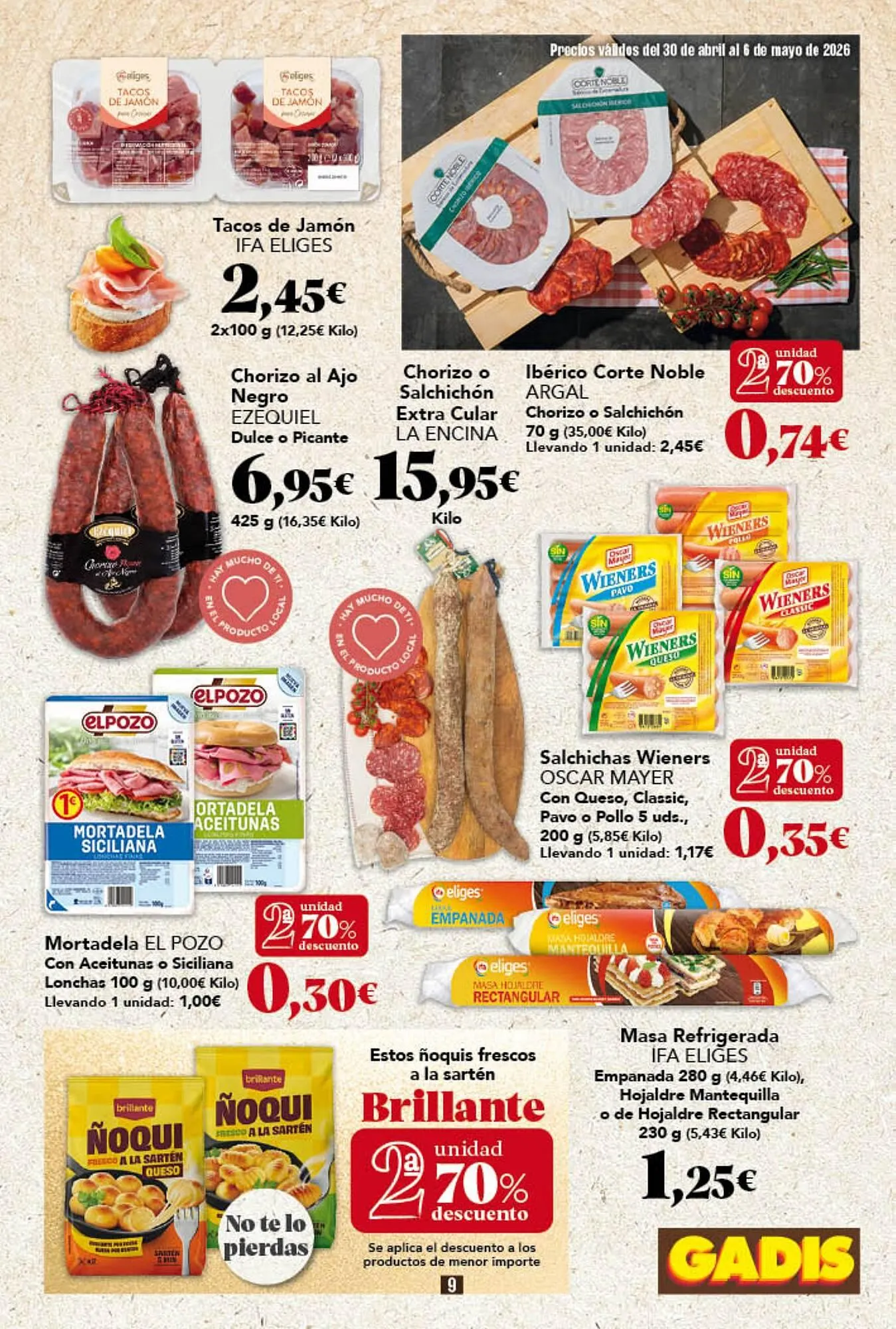Catálogo de Folleto Gadis 30 de abril al 6 de mayo 2026 - Página 9