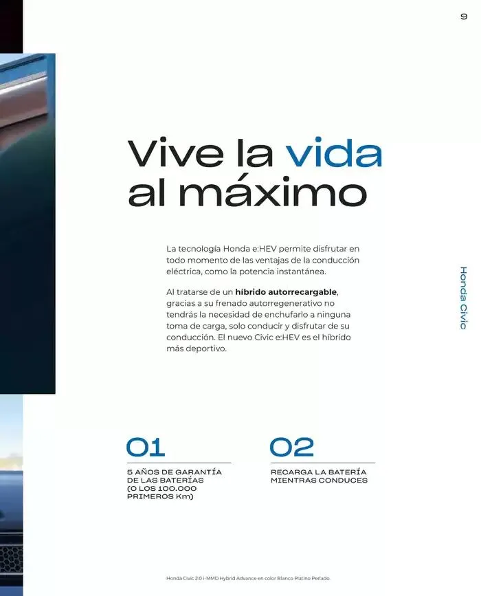 Catálogo de Honda Civic-Hybrid 30 de agosto al 30 de junio 2025 - Página 9