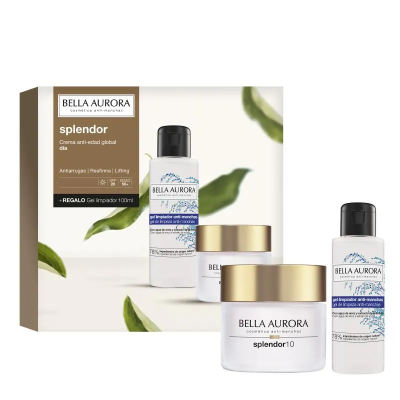 Pack Splendor10 Crema Antiedad de Día + Regalo Gel limpiador antimanchas