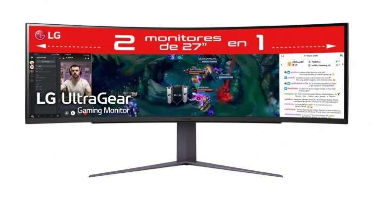 Outlet Monitor gaming LG UltraGear, diag 123.8cm, HDMI 2,1 x2, DPx1, USB-Ax3, AMD FreeSync™ Premium,Hexagon Lighting