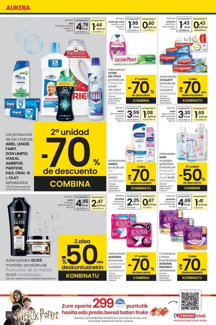 Catálogo de 2000 produktu baino gehiago, BETI PREZIO ONEAN 26 de septiembre al 9 de octubre 2024 - Página 14