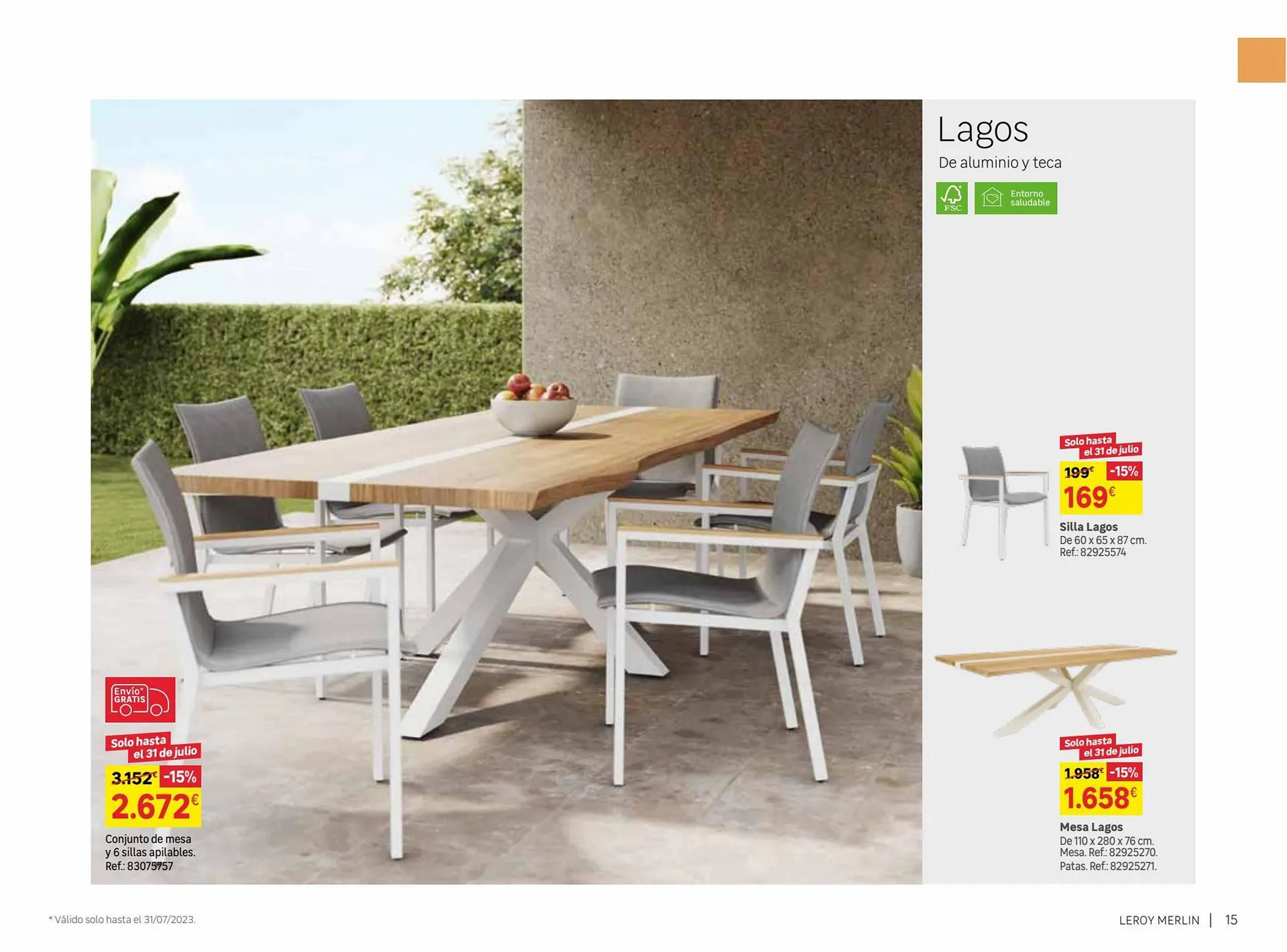 Catálogo de Folleto Leroy Merlin 9 de junio al 31 de julio 2023 - Página 15