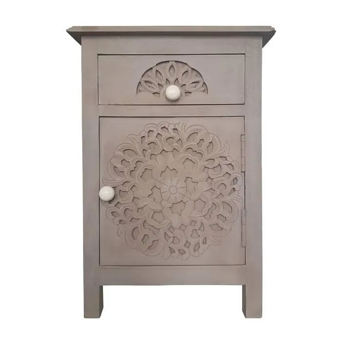 Mesita de noche Tasha marrón