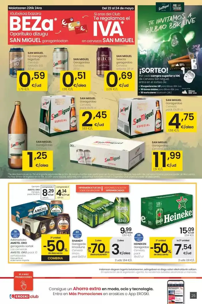 Catálogo de AUKERA OFERTA HIPERMERKATUAK EROSKI 15 de mayo al 27 de mayo 2025 - Página 25