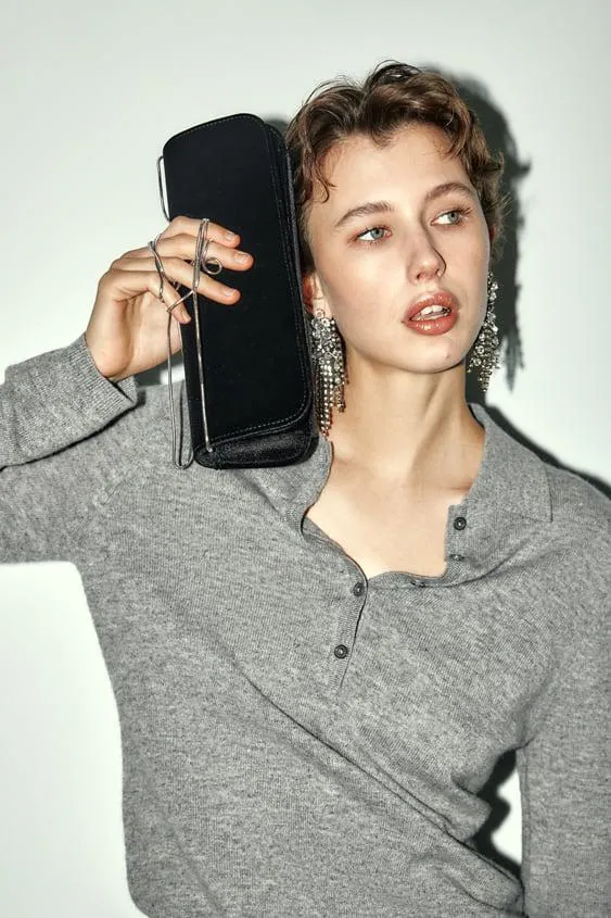 BOLSO HOMBRO TERCIOPELO