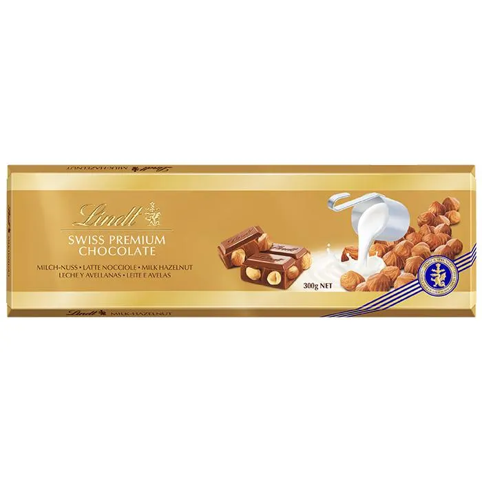 Tableta de Chocolate Gama Oro Leche Avellanas 300g - Lindt