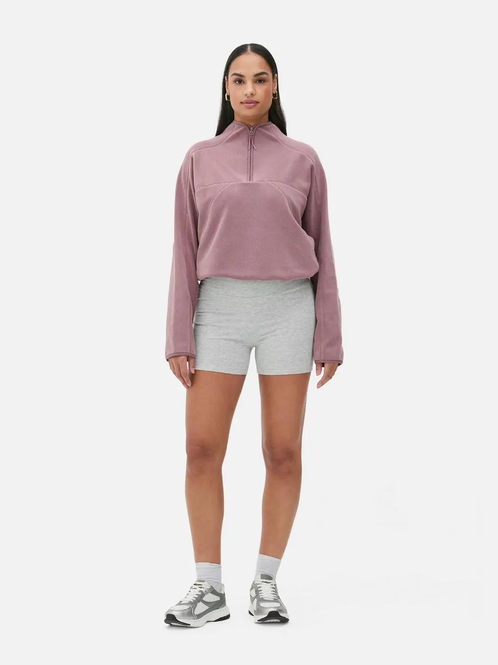 Juego de 2 pantalones cortos de yoga de talle alto