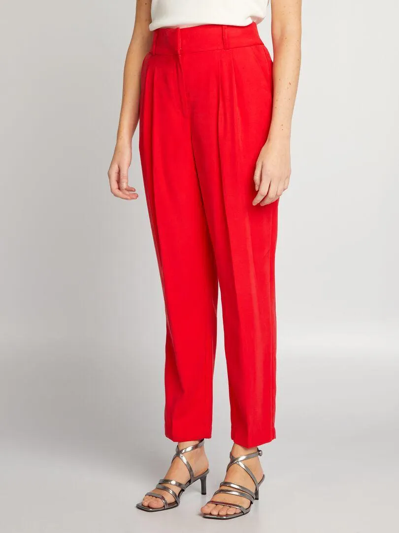 Pantalón pitillo - ROJO