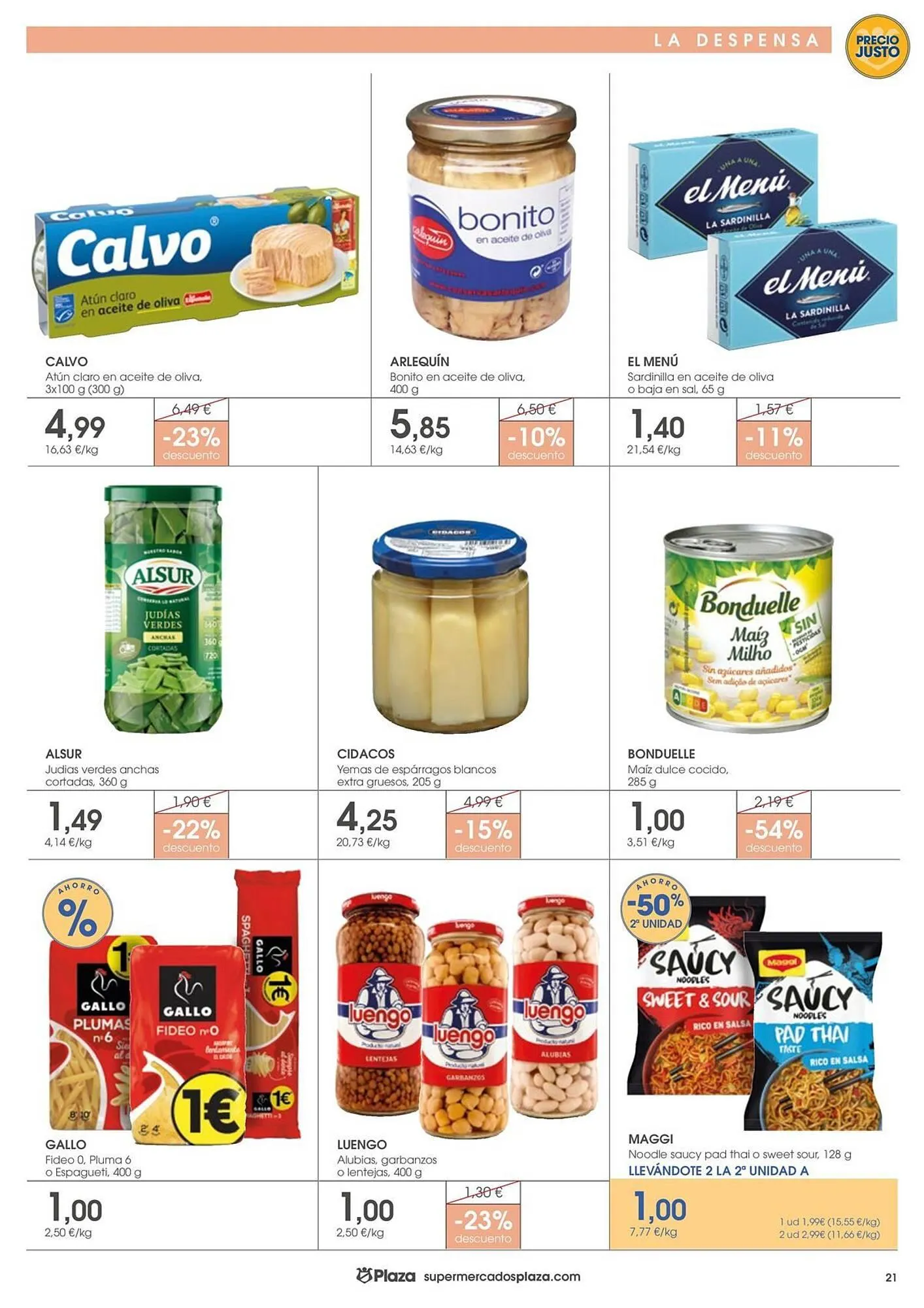 Catálogo de Folleto Supermercados Plaza 20 de octubre al 29 de octubre 2025 - Página 21