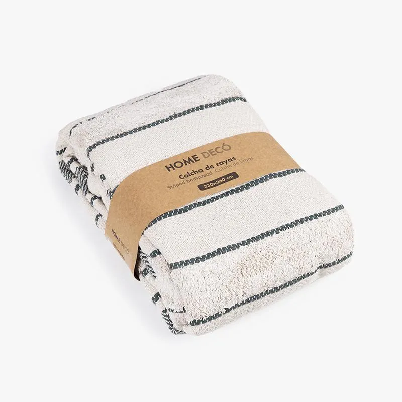 COLCHA 230X260CM RAYAS