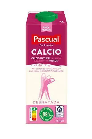 Leche Pascual calcio 1l desnatada