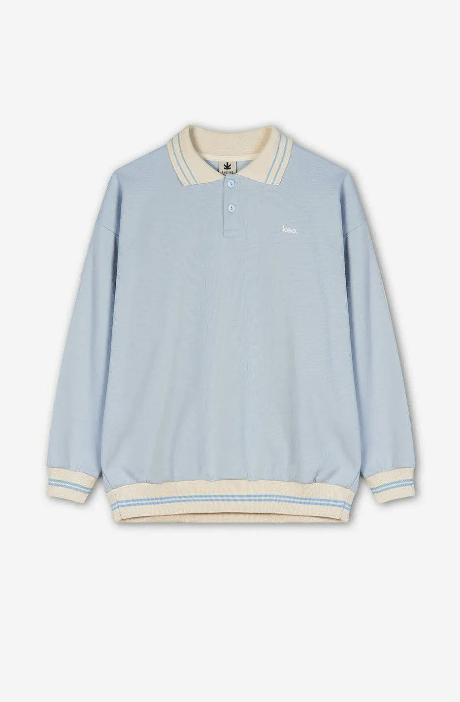 Sudadera Lucas Buttons Baby Blue