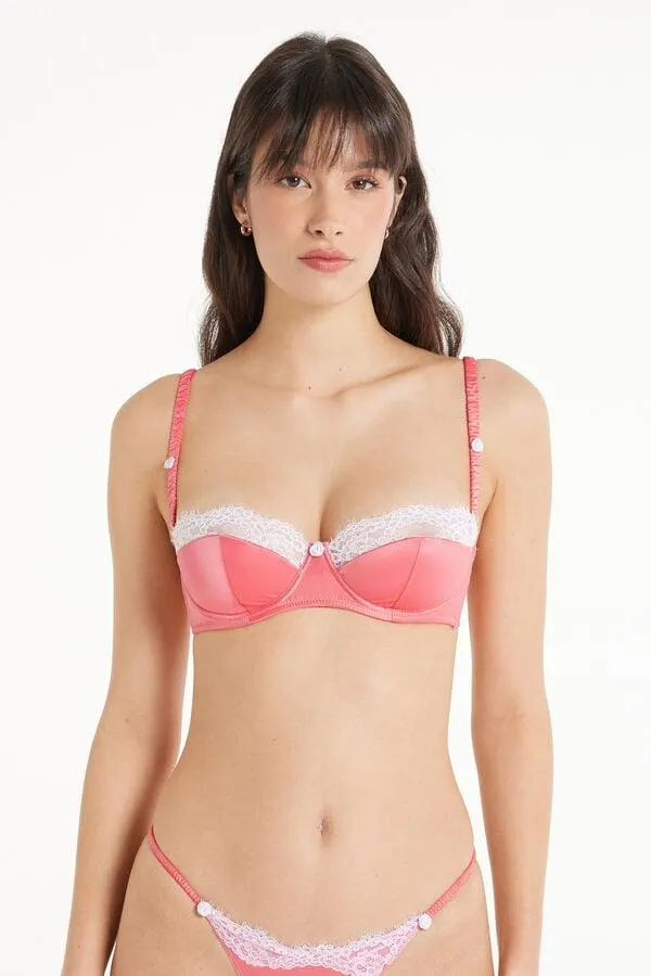 Sujetador Balconette Escotado Wien Pastel Baby Satin