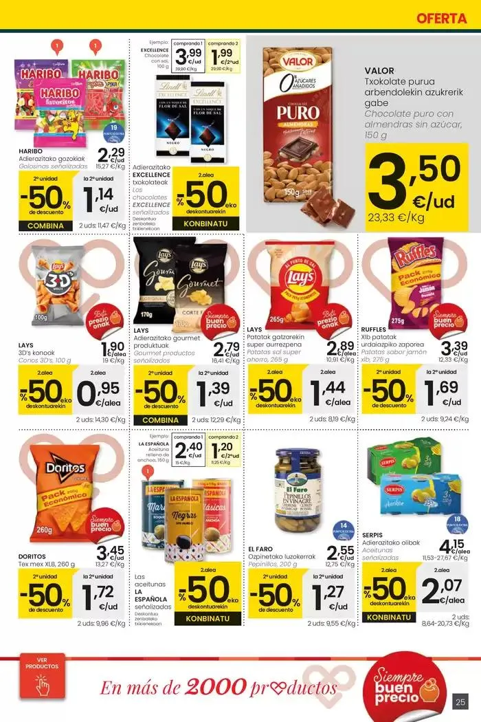 Catálogo de 2000 produktu baino gehiago, BETI PREZIO ONEAN HIPERMERKATUAK EROSKI 13 de febrero al 25 de febrero 2025 - Página 25