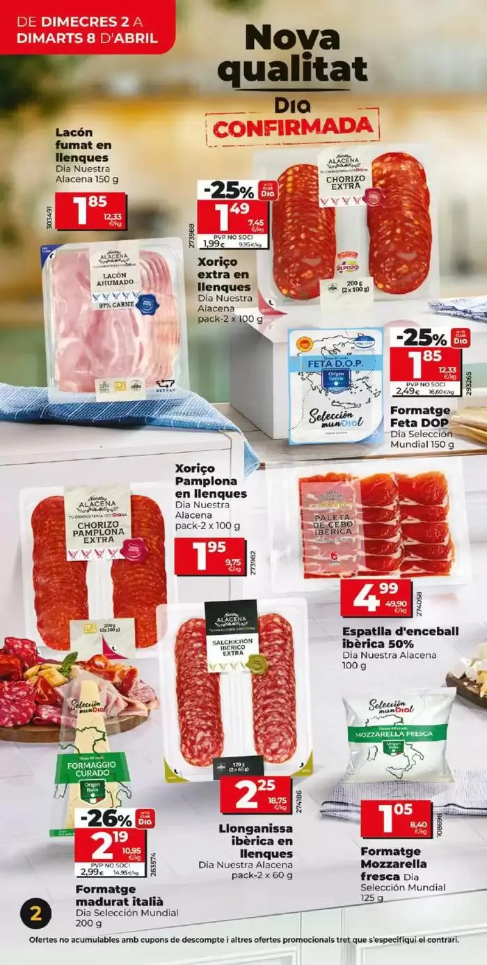 Catálogo de Nova qualitat Dia del 2 al 8 d'abril 2 de abril al 8 de abril 2025 - Página 2
