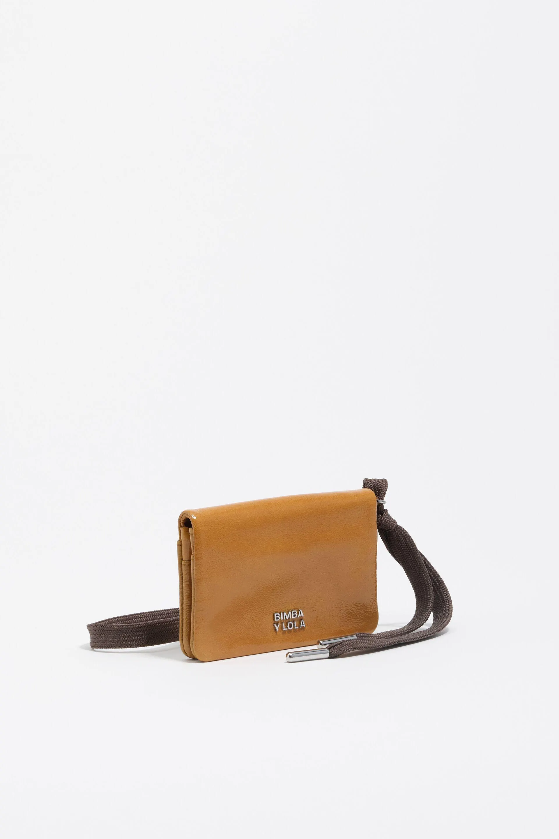 Monedero piel caramelo