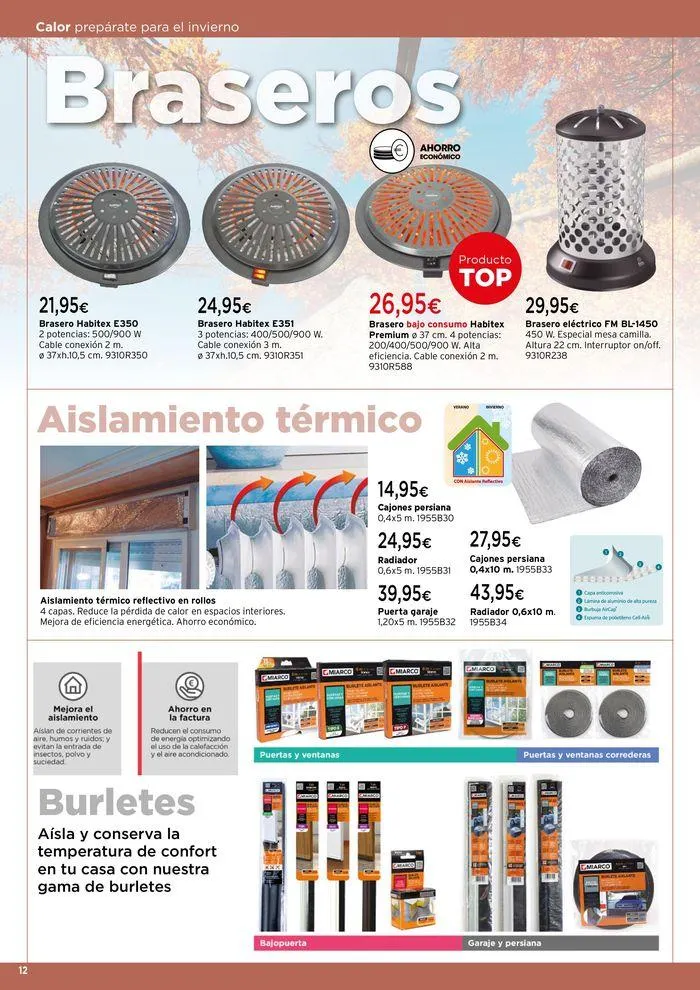 Catálogo de Calor, prepárate para el invierno! 17 de septiembre al 28 de febrero 2025 - Página 12