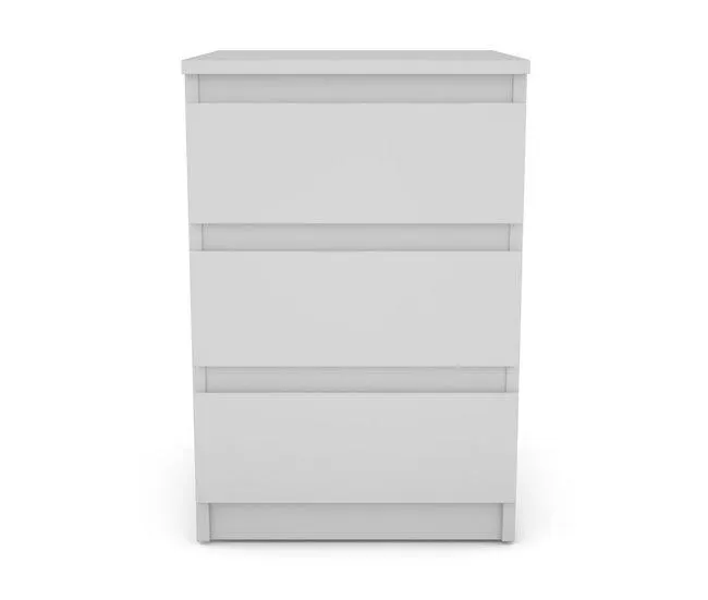 Mesita de noche con 3 cajones OSLO