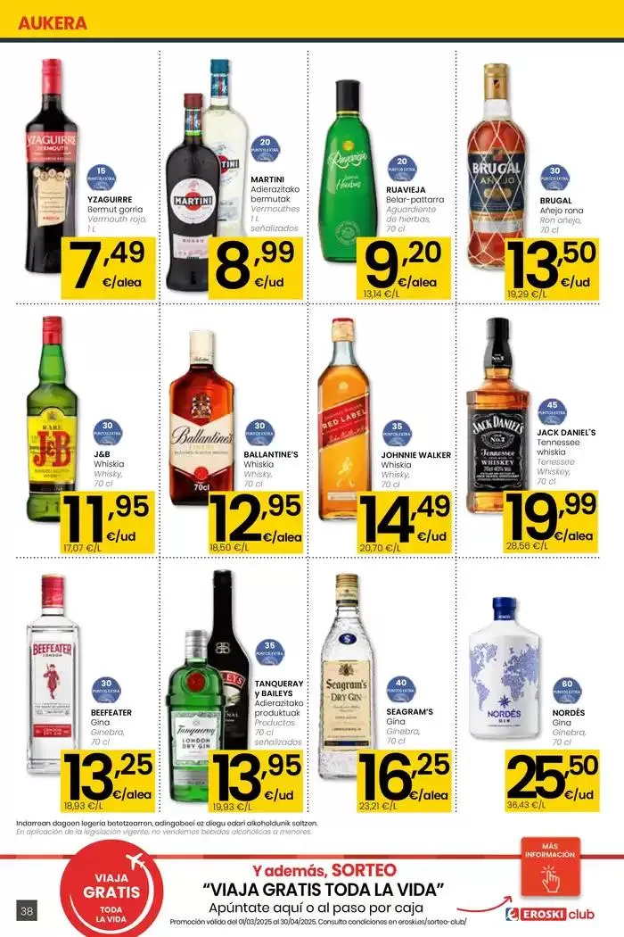 Catálogo de AUKERA OFERTA HIPERMERKATUAK EROSKI 10 de abril al 29 de abril 2025 - Página 38