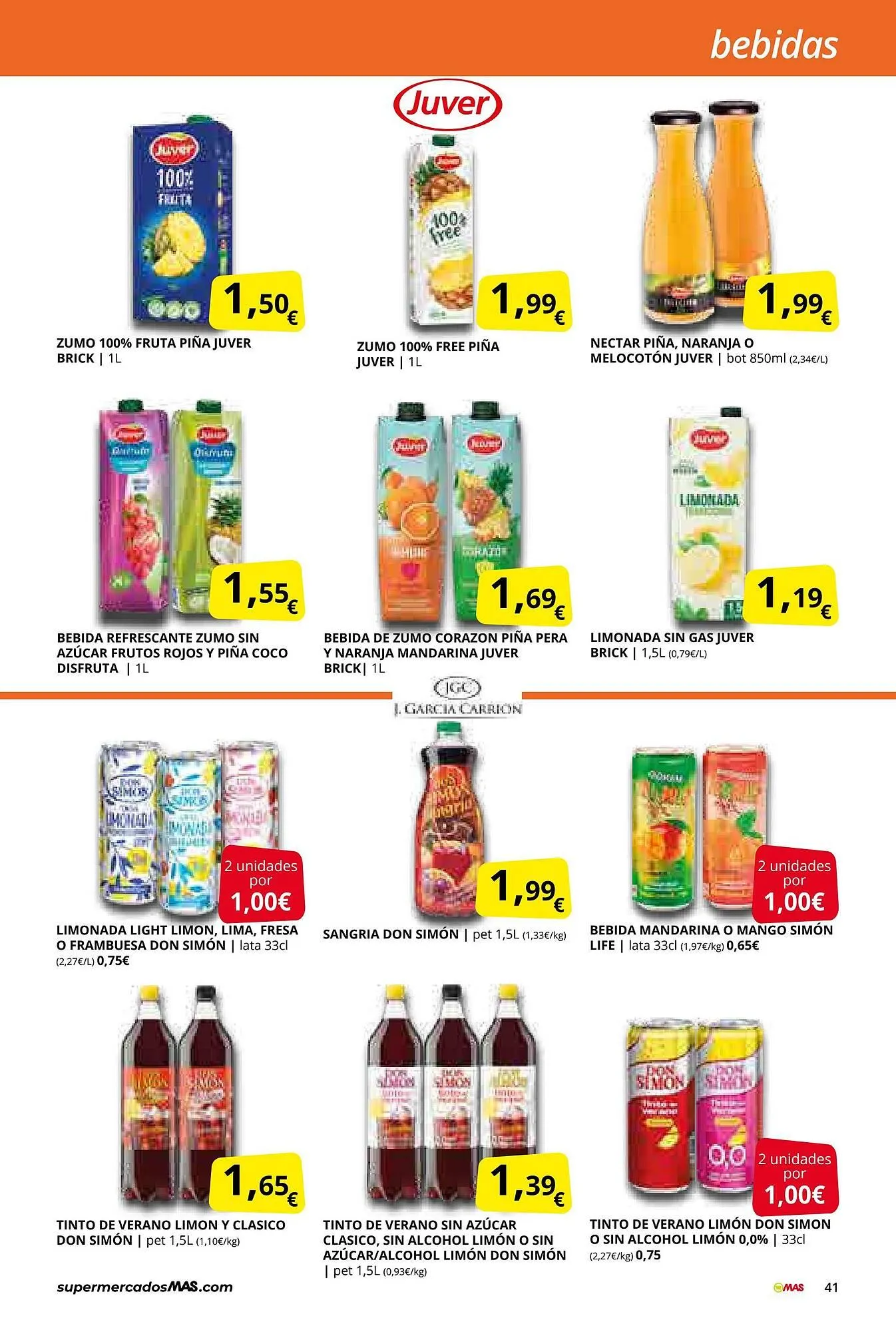 Catálogo de Folleto Supermercados MAS 27 de junio al 31 de julio 2025 - Página 41