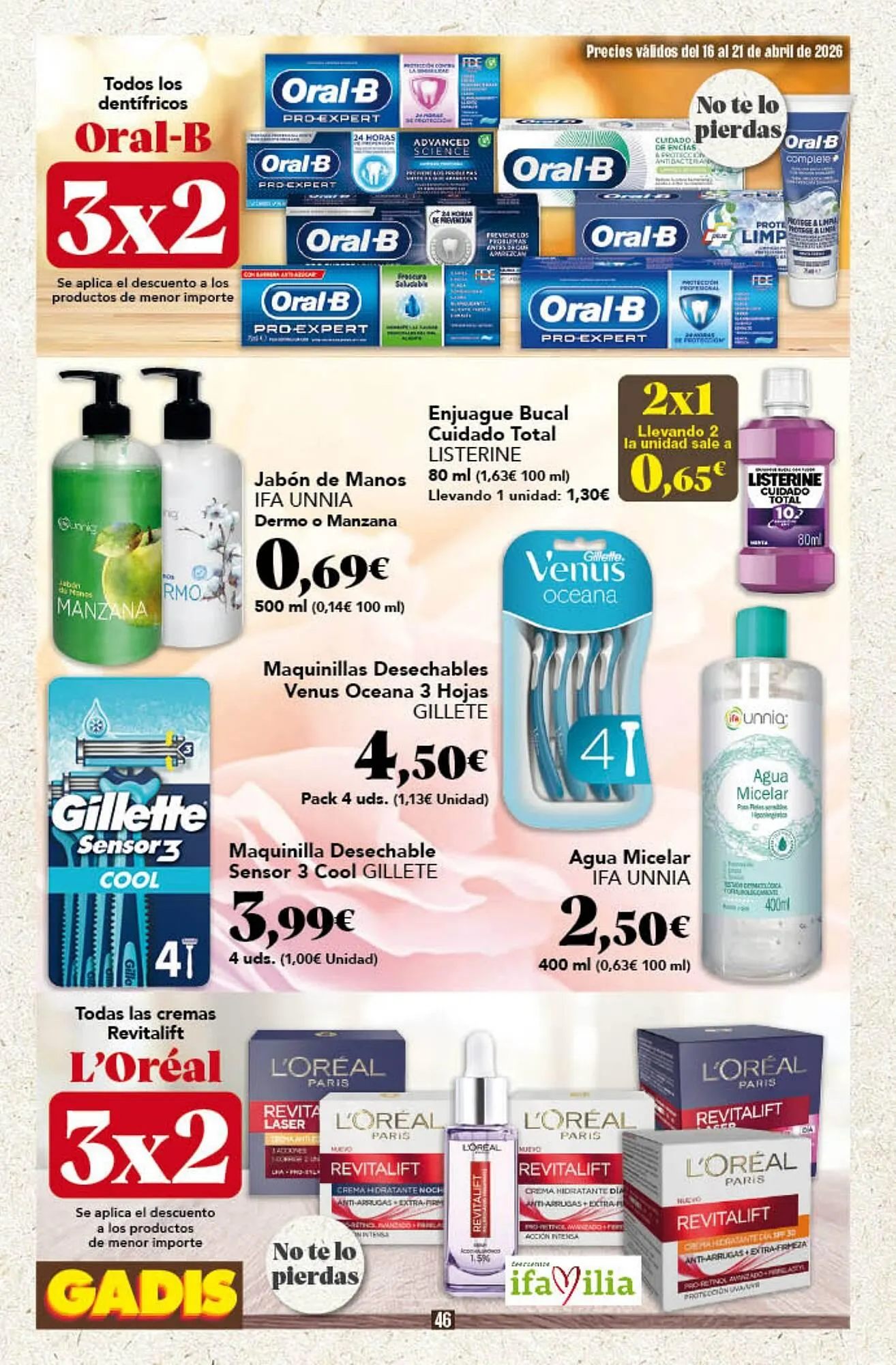 Catálogo de Folleto Gadis 16 de abril al 21 de abril 2026 - Página 46