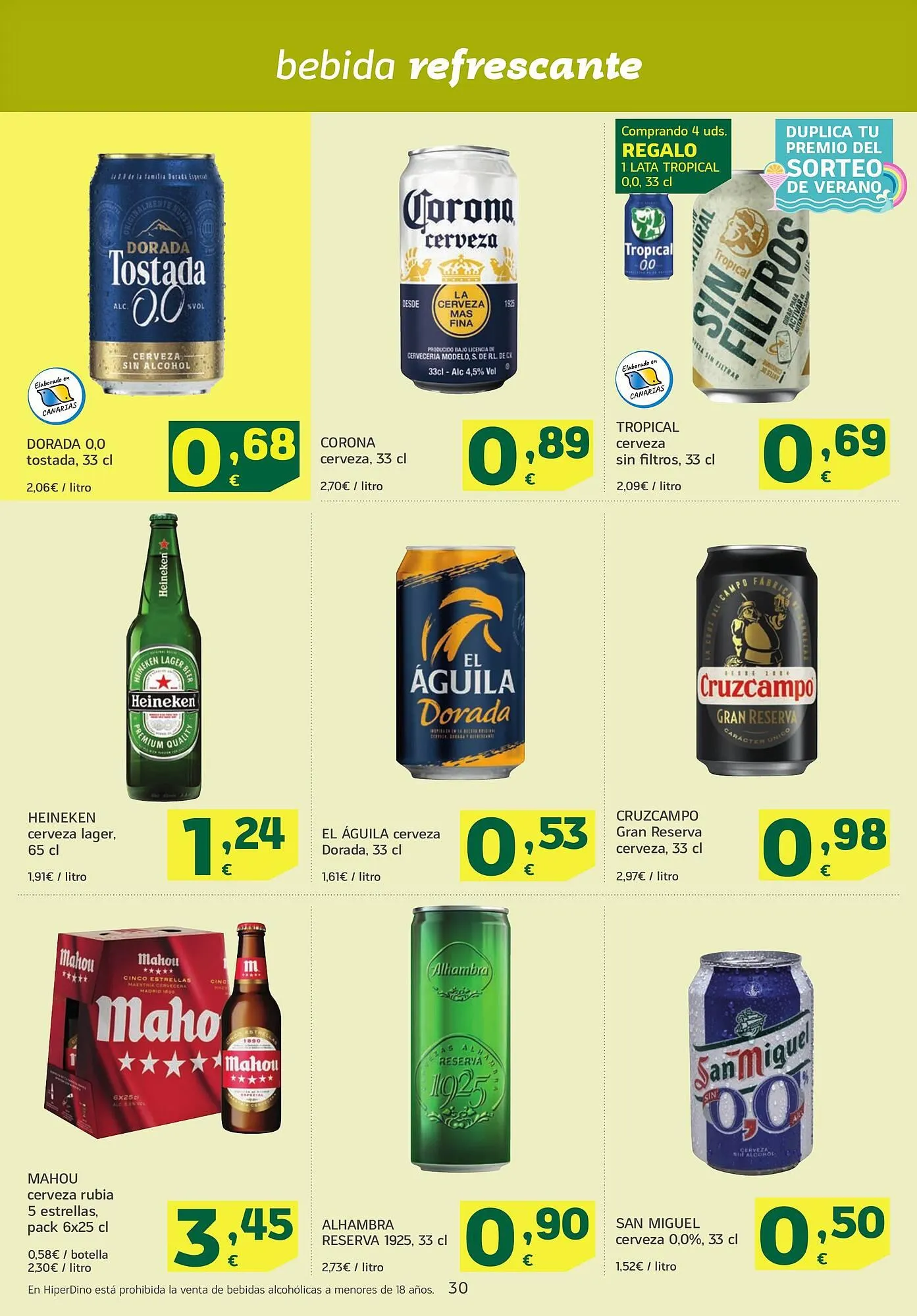 Catálogo de Folleto HiperDino 22 de julio al 7 de agosto 2025 - Página 30