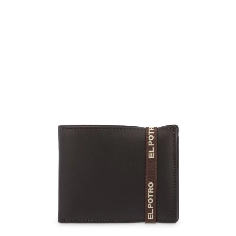 Cartera tarjetero interior en piel vacuno color marrón-El Potro