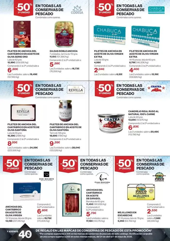 Catálogo de Las mejores marcas en conservas de pescado Canarias 10 de abril al 23 de abril 2025 - Página 7