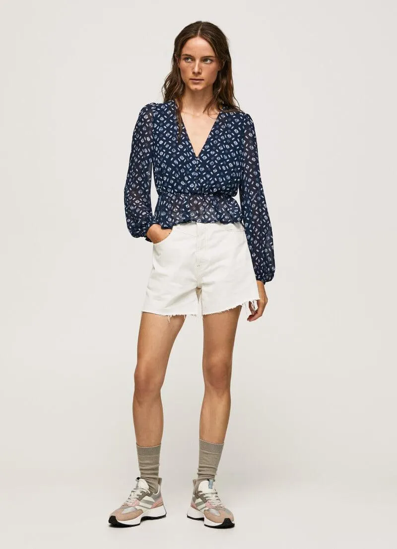 TOP FIT CROPPED CUELLO PICO